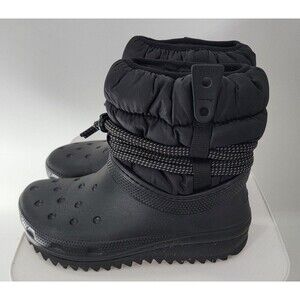 Crocs Classic Neo Puff Luxe Black Women's Winter Boots
